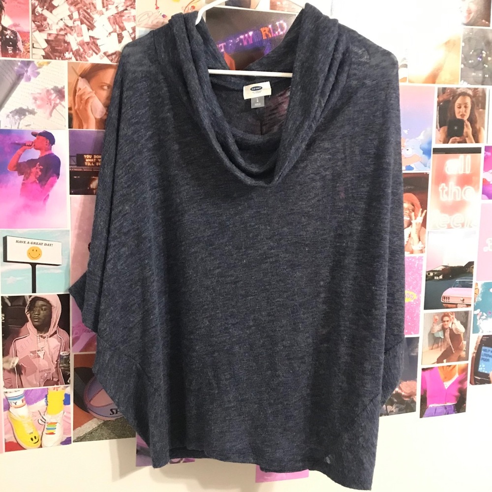 Blue Domain Short Sleeved Sweater